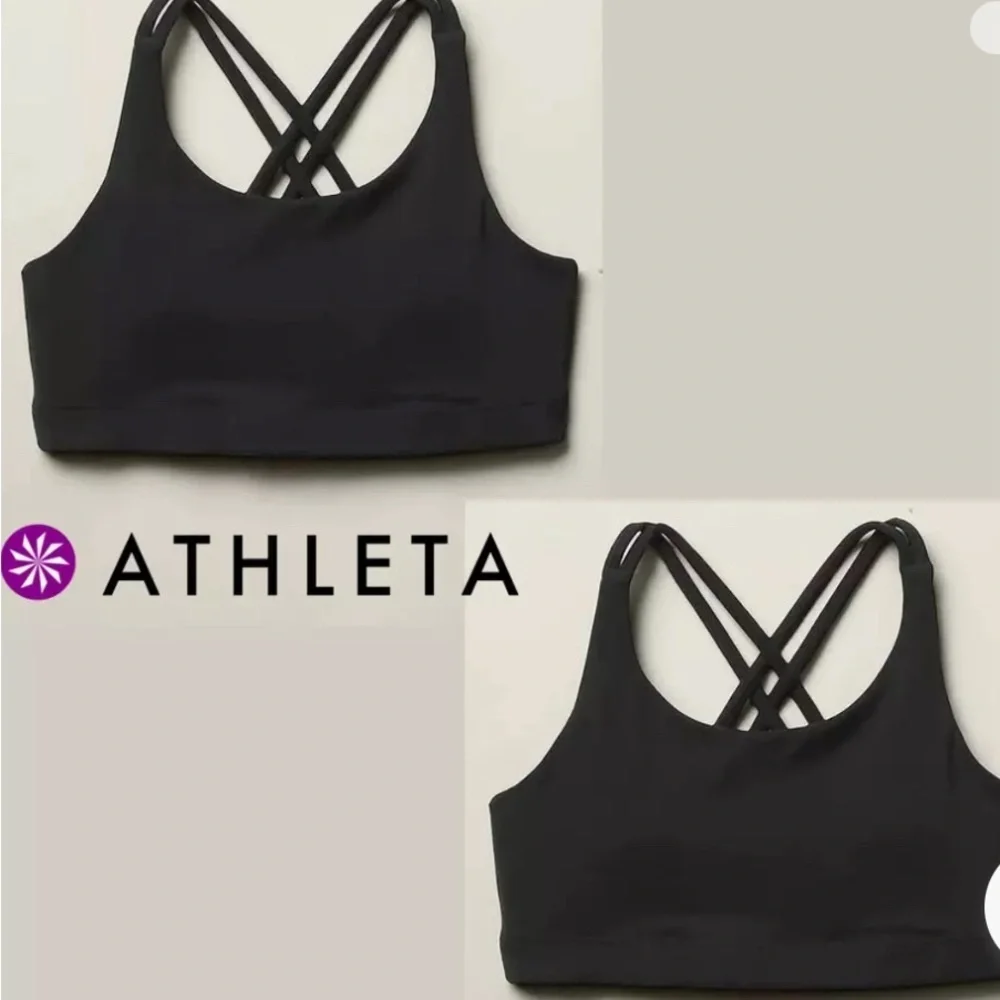 NWT Athleta Girl Bundle of two Upbeat Black Bras Size L/12